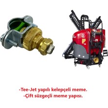 Holder Yelpaze Tee-Jet Kelepçeli Çift Süzgeç İlaçlama Meme-G111-2 Adet