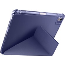 Branzino Apple iPad Air 11INÇ M2 2024 Kılıf Kalem Şarj Bölmeli Case A2902 A2903 A2904