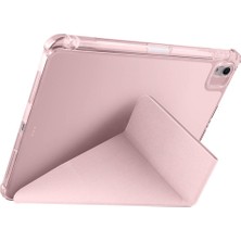 Branzino Apple iPad Air 11INÇ M2 2024 Kılıf Kalem Şarj Bölmeli Case A2902 A2903 A2904