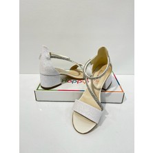 Butik Happy Kids Kız Çocuk Abiye Ayakkabı Krem Bilekten Kordonlu Mezüniyet-Düğün  Topuklu Kız Çocuk Abiye Ayakkabı