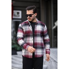 Miron Bordo Ekose Regular Fit Oduncu Gömleği- 2450