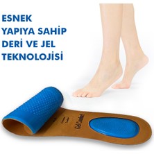 Gel Comfort Gc18 - Classic Gel - Hakiki Deri, Masaj Ve Topuk Destekli, Darbe Emici, Klasik Ayakkabı Iç Tabanlık