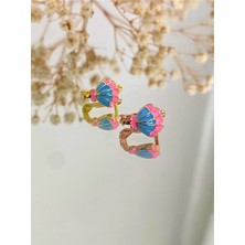 BerCio Store 925 Ayar Gümüş Istiridye Çocuk Küpe