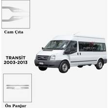 Alminox Oto Aksesuar Ford Transit 2003-2013 Cam Çıta-Ön Panjur Set