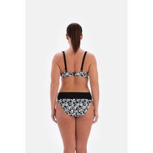 Eros 3240BK Balenli Bikini Tk - Siyah Beyaz