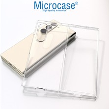 Microcase Samsung Galaxy Z Fold 6 Için Sert Kristal Kapaklı Kılıf Şeffaf- AL3157