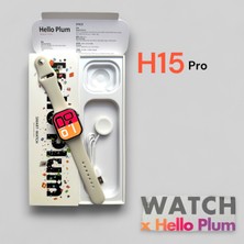 H15 Pro Hello Plum Amoled Ekran 2.04 Inç Yeni Nesil Tasarım Parlak Kasa Akıllı Saat 1gb Rom