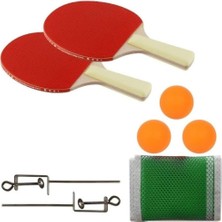 Attack Sport BSR-809 Ağ Demir Set 2 Raket + 3 Top