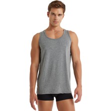 Blackspade Erkek Modal Elastan Atlet Silver 9305 - Gri Melanj