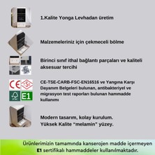 ERC Ribe Demonte Çekmeceli Mikrodalga Ankastre Fırın Dolabı