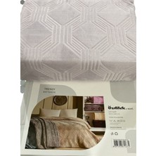 Mediterian Yumuşak ve şık tek kişilik dekoratif battaniye, modern tasarım, dayanıklı polyester, yeşil renk