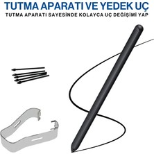 Techmaster Samsung Galaxy S21 Ultra Uyumlu S Pen Dokunmatik Stylus Kalem ve Yedek Uç