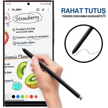 Techmaster Samsung Galaxy S22 S23 Ultra Uyumlu S Pen Dokunmatik Stylus Kalem ve Yedek Uç