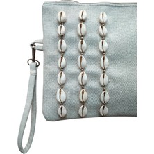 Vertiginoso Beyaz Kadın Portföy Clutch El Çantası