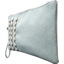 Vertiginoso Beyaz Kadın Portföy Clutch El Çantası