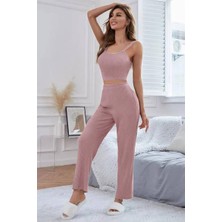 Brl Viskon Pudra 3 Lü Trend Crop Takım
