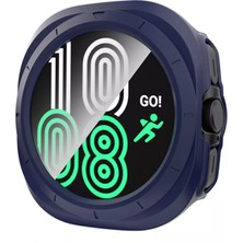 Microcase Samsung Galaxy Watch 7 Ultra Ekran Korumalı Sert Rubber Kılıf - AL3173