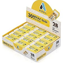 Adel Dust Free 2b Beyaz Silgi 30'lu