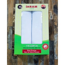 Ihram, Ihram Takımı 1350 Gr. Kutuda Hac ve Umre Için 110 x 220, Beyaz, Yumuşak,pamuklu,kutulu