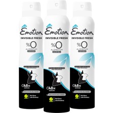 Emotion Invisible Fresh Kadın Deodorant 150ML x 3