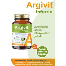 Argivit Inferrin Kapsül Laktoferrin Içeren Takviye Edici Gıda