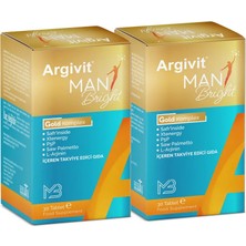 Argivit Man Brıght Tablet 30 Tablet 2'li Paket