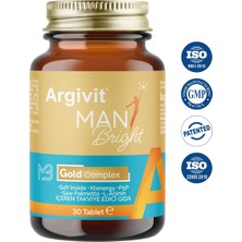 Argivit Man Brıght Tablet 30 Tablet 2'li Paket