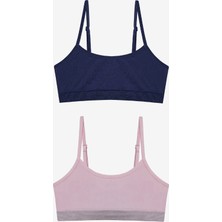 Penti Kız Çocuk Cool Girl 2li Seamless Dikişsiz Çok Renkli Crop Kısa Üst