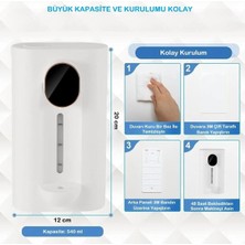 Shop Fast Shopfast Gargara Dağıtıcı 540 ml Otomatik Touchless 2manyetik Bardak ile Banyo Için Ağız Yıkama Çocuklar ve Yetişkinler Için Mükemmel Gargara Dispanseri