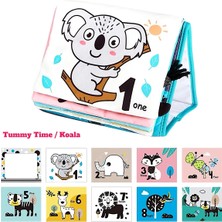 Tummy Time Hışırtılı Yumuşak Bez Aktivite Kitabı - Koala