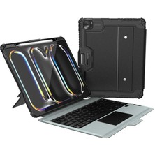 Nilkin NLK-0312 Bumper Rgb Işıklı Klavyeli iPad Kılıf iPad 10/10.9 2022