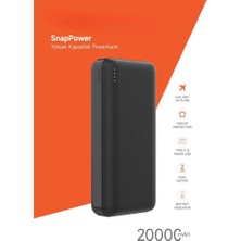 20.000 Mah Powerbank 2 USB Çıkışlı 1 Type-C Girişli