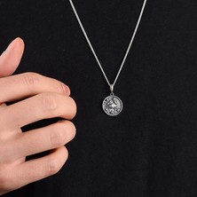 Ebrar Silver Gümüş Yengeç Burcu Kolye 925 Ayar Gümüş Yengeç Burç Unisex Kolye