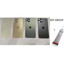 iPhone 11 Pro Arka Batarya Pil Kapağı Uzay Grisi (B7000 15 ml Yapıştırıcı)