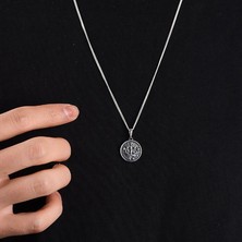 Ebrar Silver Gümüş Terazi Burcu Kolye 925 Ayar Gümüş Terazi Burç Unisex Kolye