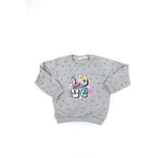 Kız Bebek Boyun Düğmeli Sweat