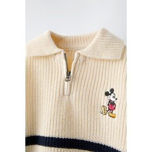 Gaist Kids Çizgili Işleme Detaylı Triko Sweatshirt