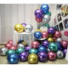Papatya Süs Evi Karışık Krom Balon 40 Adet