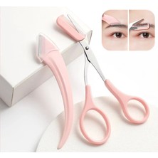 Kaş Kesme Makası ve Düzeltme Usturas,pratik Kaş Düzeltme Makası Usturalı