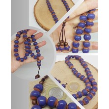 Yaşam Tohumu Anadolu Toprağı Serisi 33'lük Mor Renk Seramik Boncuk Tesbih 10-12MM (54114) 