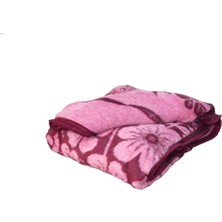 Mediterian Yumuşak ve sıcak tek kişilik peluş battaniye, rahat ve şık tasarım, kahverengi renk