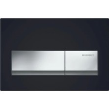 Geberit Kumanda Kapağı Alpha50 - Çift basmalı - Siyah