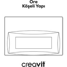 Creavit Ore Mat Gri Boyalı Kumanda Paneli