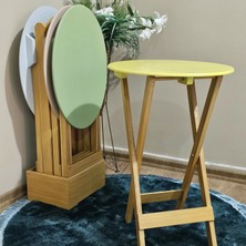 Tekir Store Çanta Sehpa Oval Model Ahşap Mdf Dekoratif 4 Lü Zigon