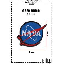 Fantastic Ütü ile Yapışan Dokuma Arma Patch Yama Nasa Modeli