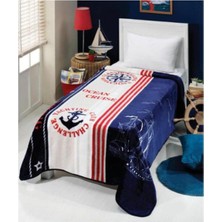 Mediterian Çok Renkli, 160x220 cm Yumuşak ve Sıcak Polyester Battaniye