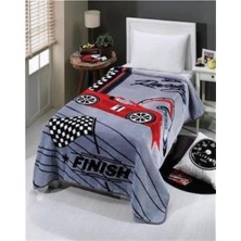 Mediterian Kırmızı Tek Kişilik Yumuşak Battaniye, Rahat ve Sıcak Tutucu, Havalı ve Şık Tasarım