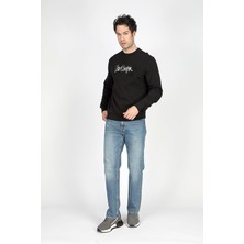 Lee Cooper Ricky Erkek Hıgh Rıse Straıght Rahat Kesim Yüksek Bel Düz Paça Jean Pantolon Mavi