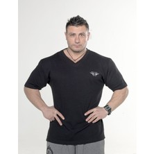 Spor T-Shirt V Yaka Pamuklu Big Sam 2728