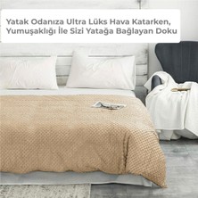 Wellsoft Yorgan / Ağırlıklı Battaniye Nevresimi Tek Kişilik Kış ve Bahar Ayları Için, 160X220CM Bej